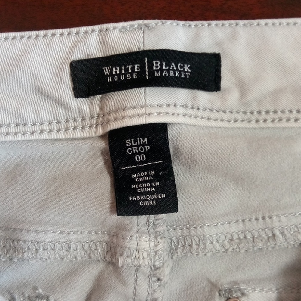 White House Black Market Slim Crop Jeans - Picture 3 of 7